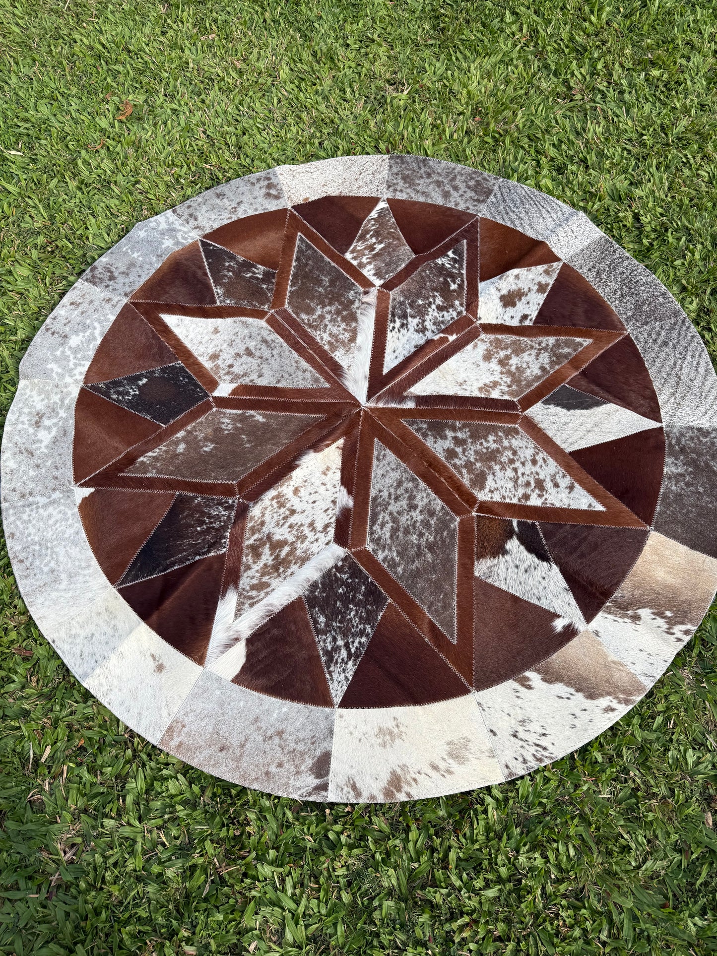 1.6m Round Patchwork Rug