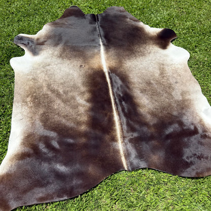 Large Grey Mix Cowhide Rug