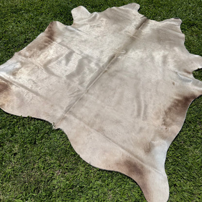 Small Silver Cowhide Rug