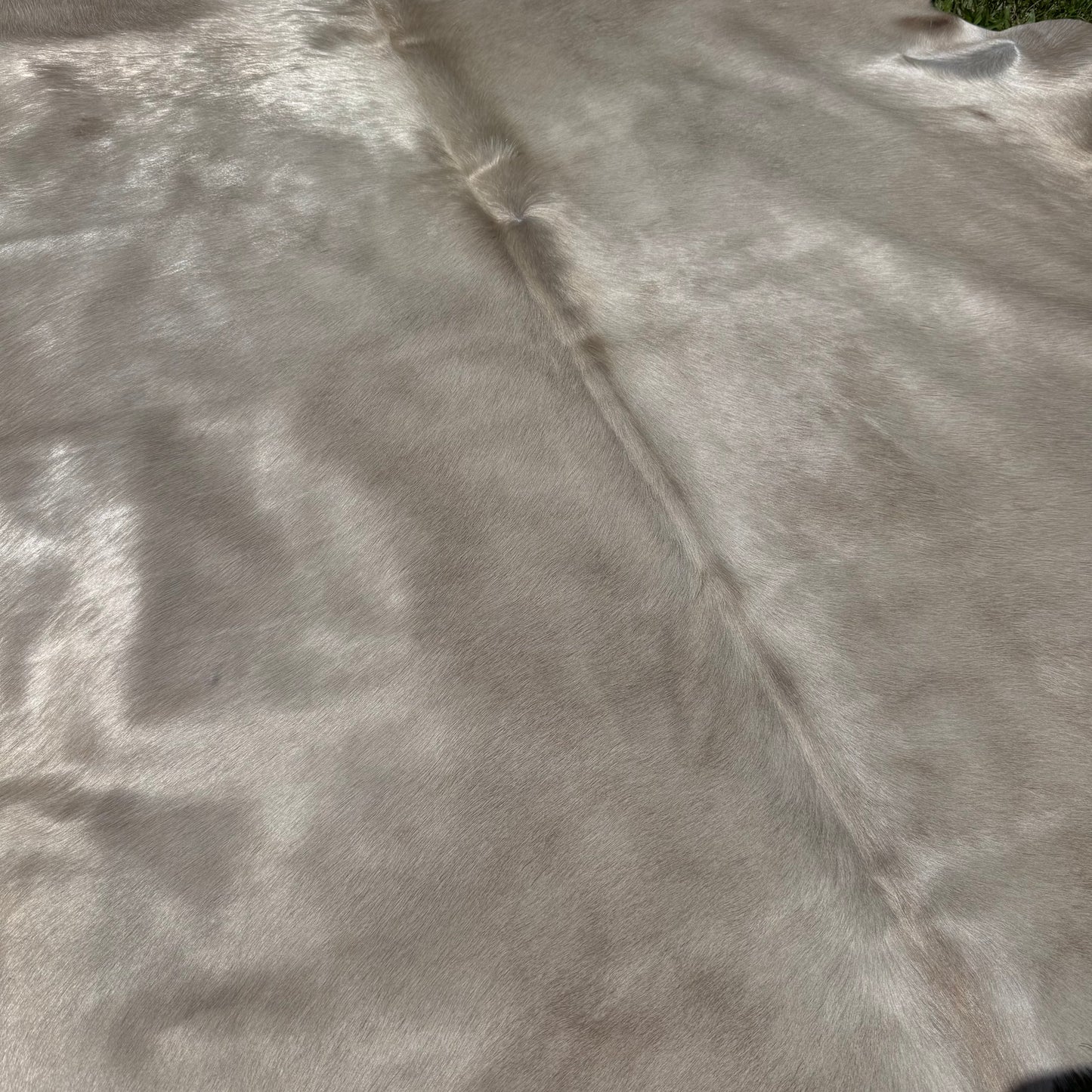 Small Silver Cowhide Rug