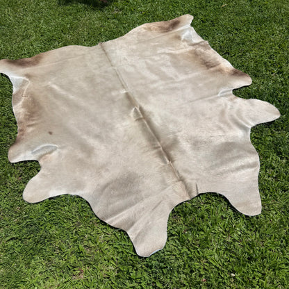 Small Silver Cowhide Rug