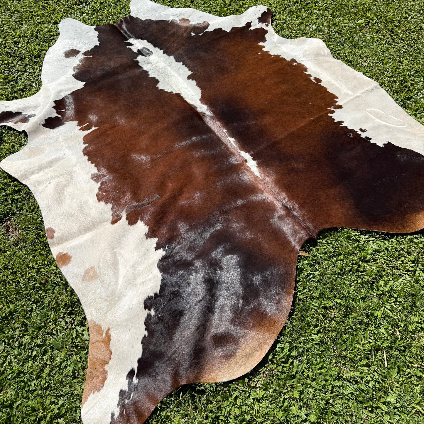 Large Red Cowhide Rug