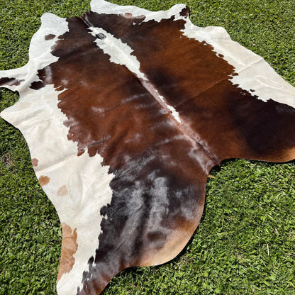 Large Red Cowhide Rug