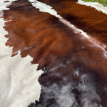 Large Red Cowhide Rug