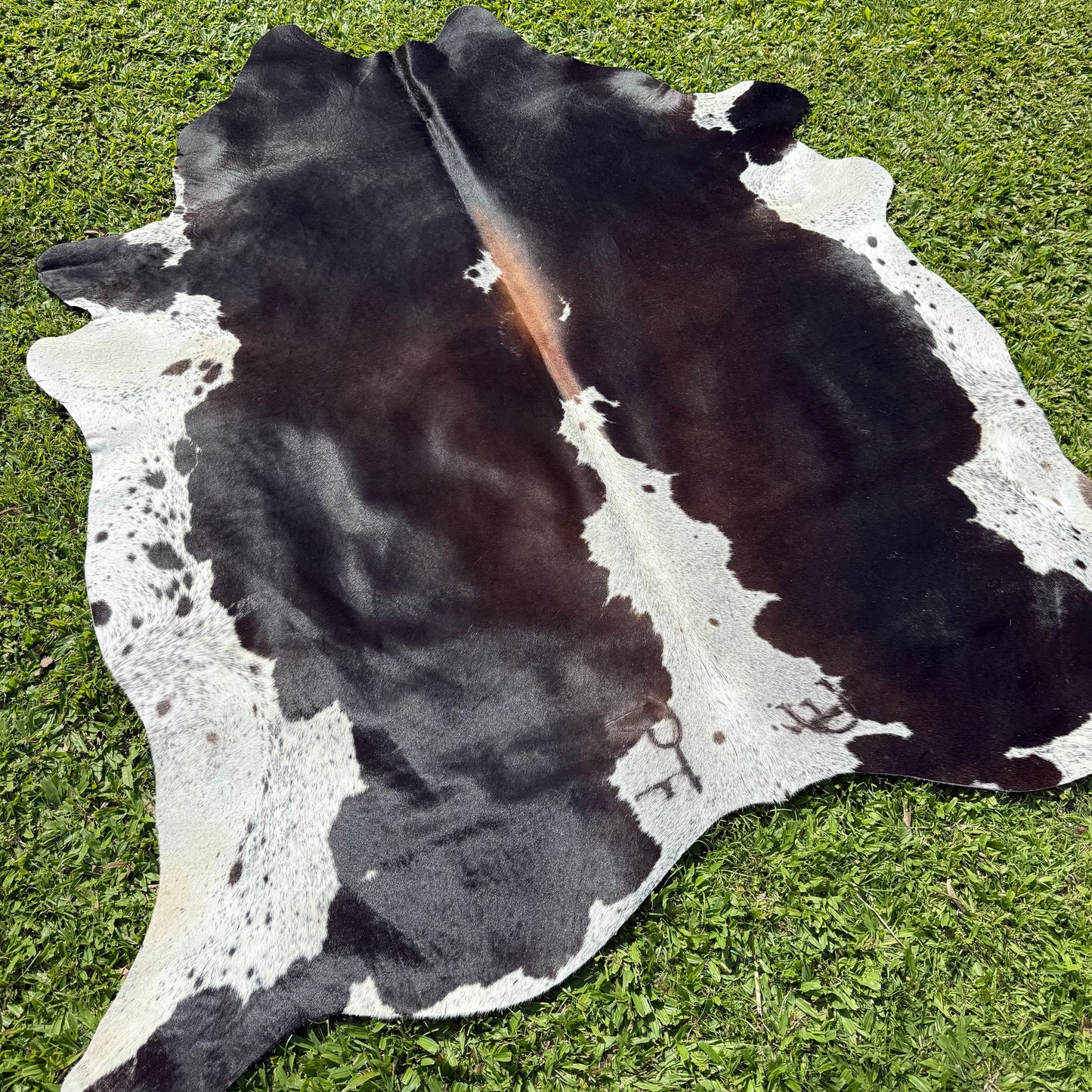 Large Red Cowhide Rug
