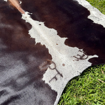 Large Red Cowhide Rug
