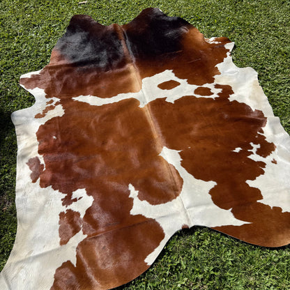 Large Red Cowhide Rug