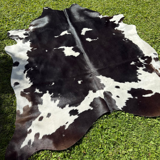 Large Black/White Cowhide Rug
