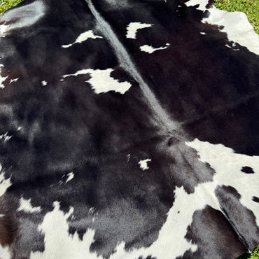 Large Black/White Cowhide Rug