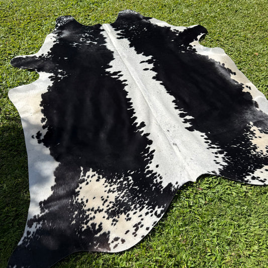 Large Black/White Cowhide Rug