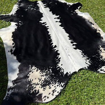 Large Black/White Cowhide Rug