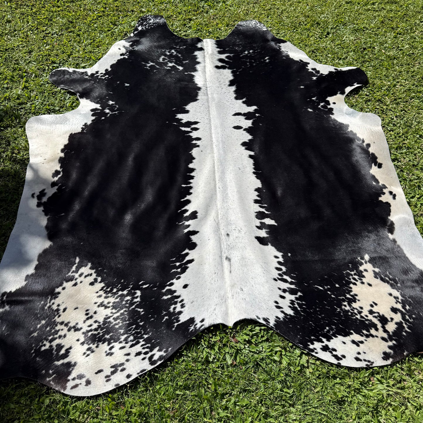 Large Black/White Cowhide Rug
