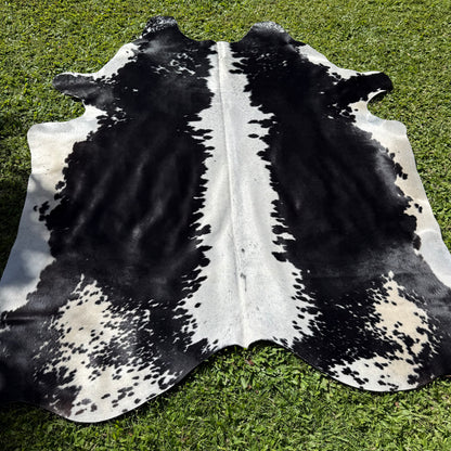 Large Black/White Cowhide Rug