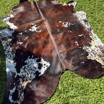 Large Tri Colour Cowhide Rug