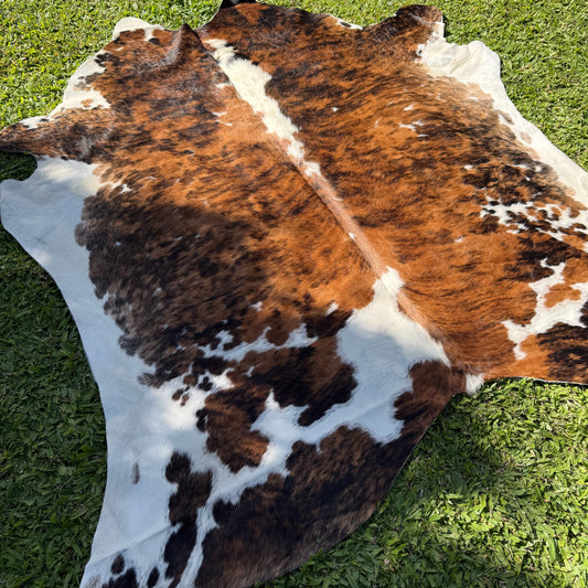 Large Tri Colour Cowhide Rug