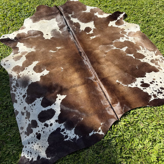 Large Red Cowhide Rug
