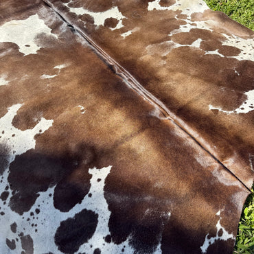 Large Red Cowhide Rug