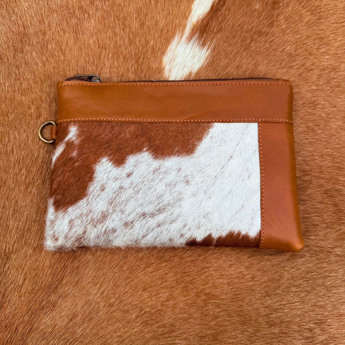 Cowhide Wristlet