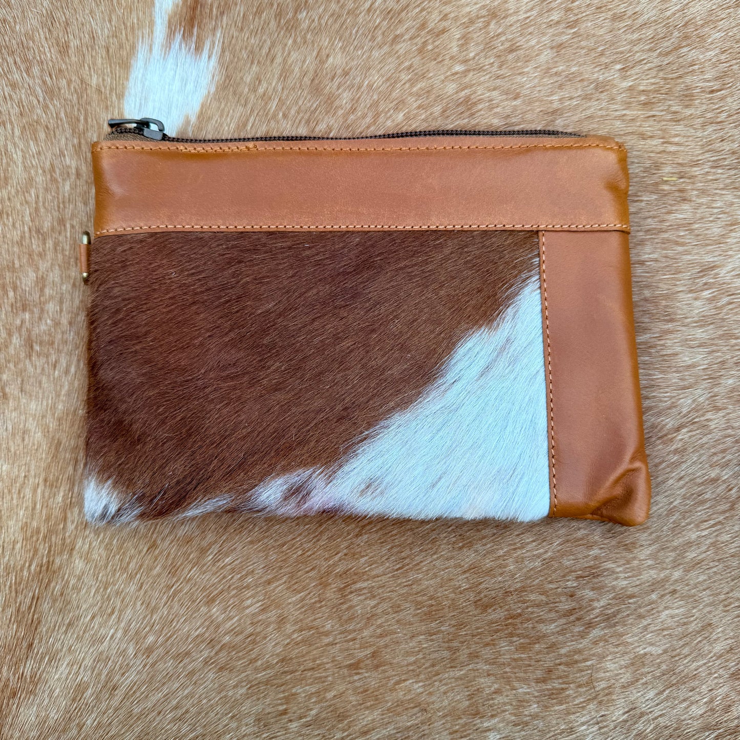 Cowhide Wristlet