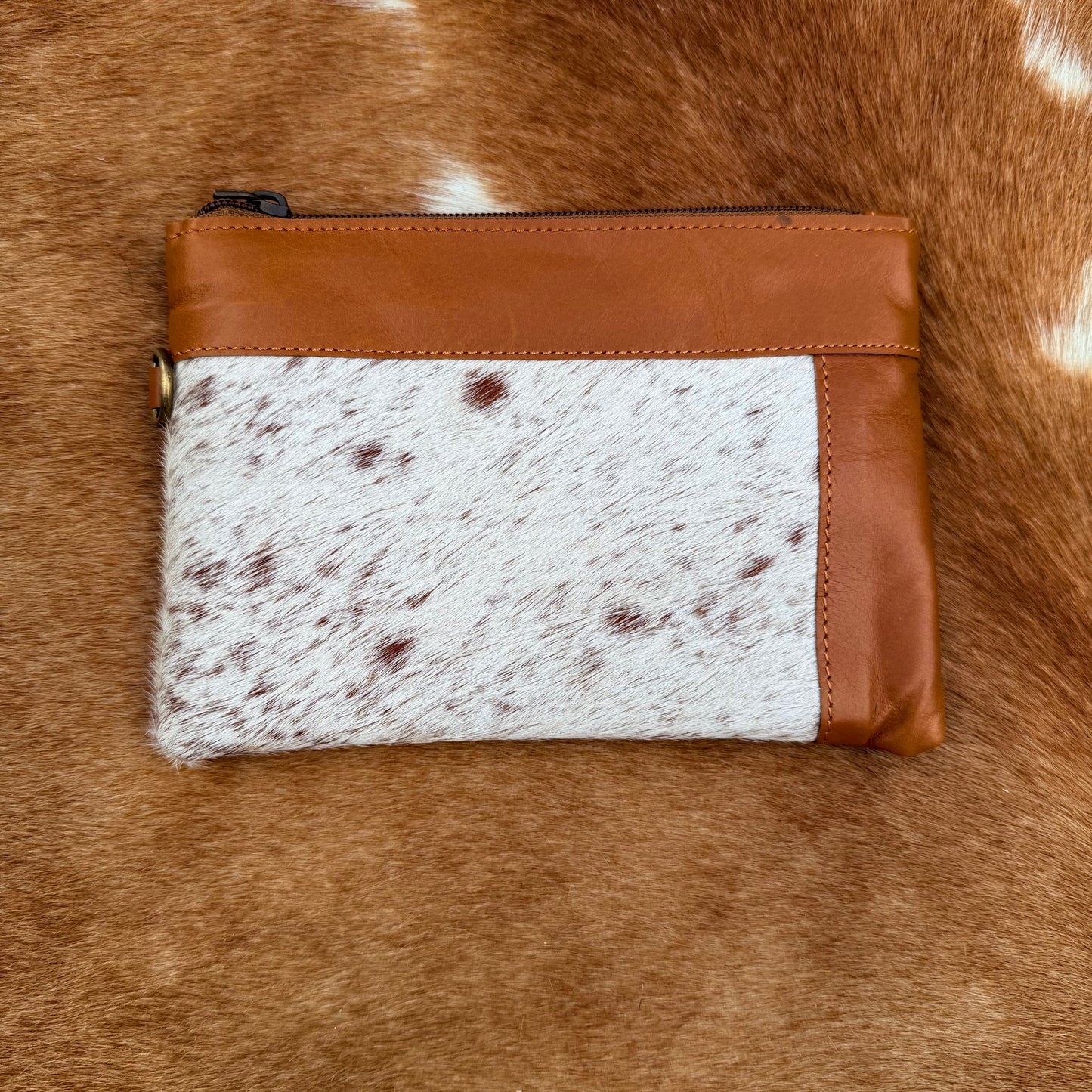 Cowhide Wristlet