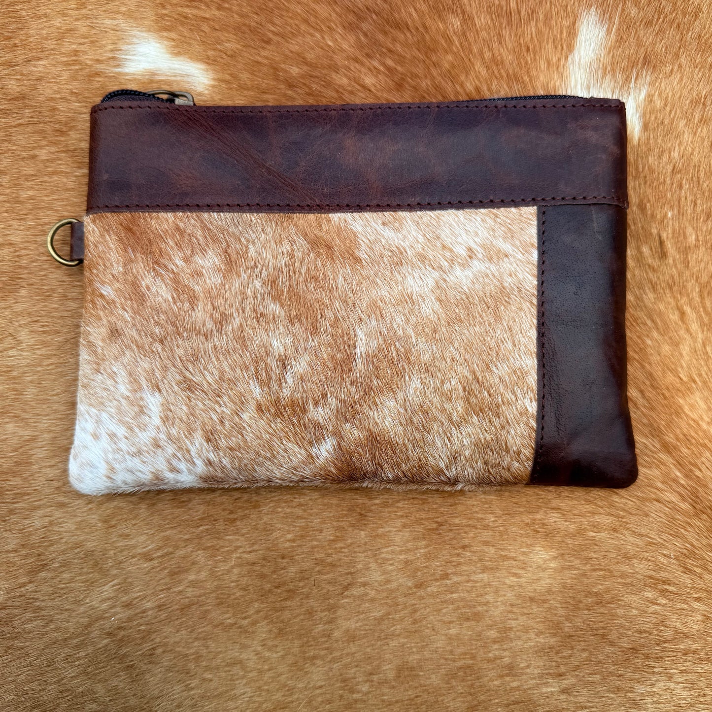 Cowhide Wristlet