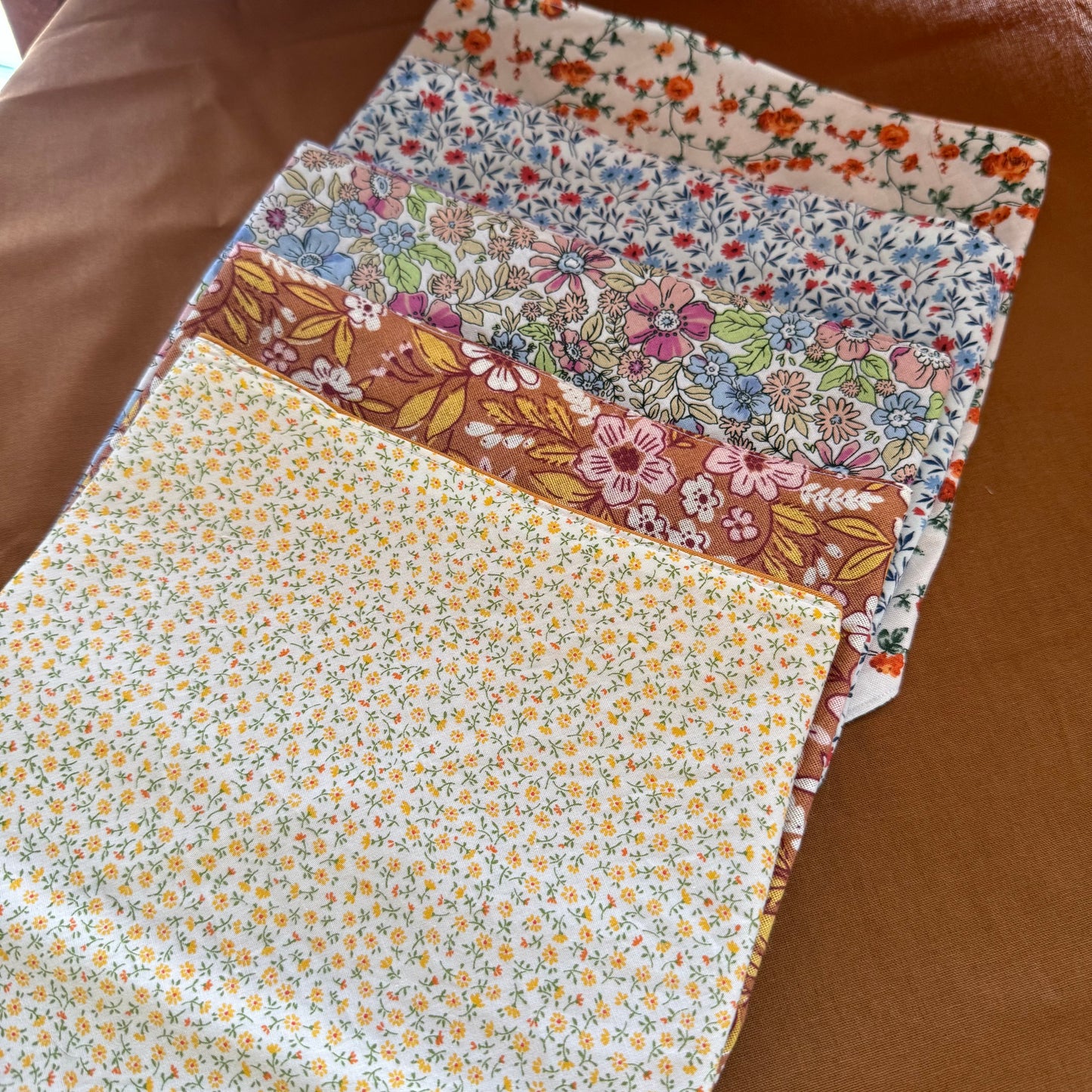 5 Pack Floral Neck Scarves