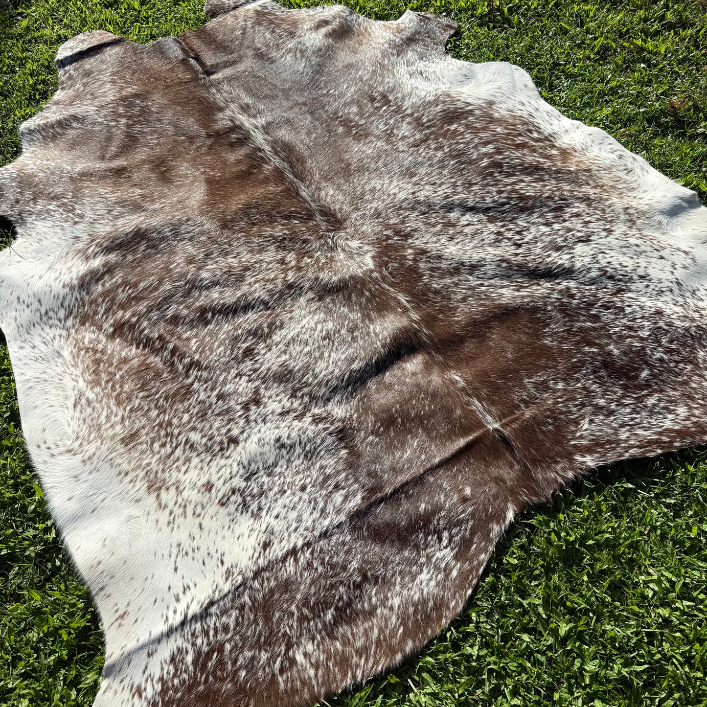 Grey Mix Cowhide Rug 14