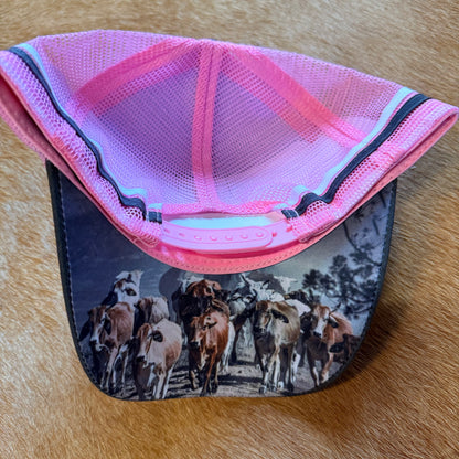 Grey Print Truckers Cap