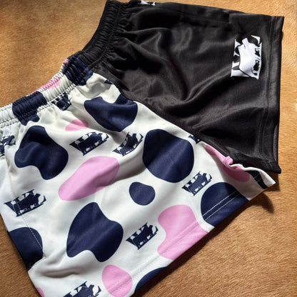 Black/Pink Footy Short