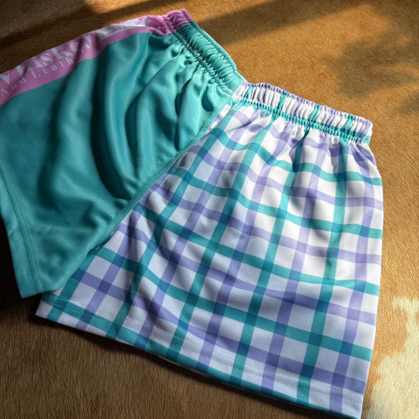 Gingham Footy Short